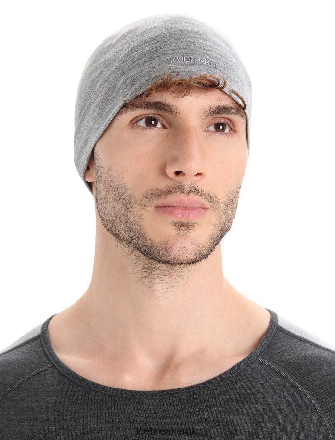 Icebreaker Unisex Cool-Lite Merino Flexi Beanie Z04NXR318 Accessories Metro Heather - Image 2