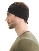 Icebreaker Unisex Cool-Lite Merino Flexi Headband Z04NXR308 Accessories Black - Image 3