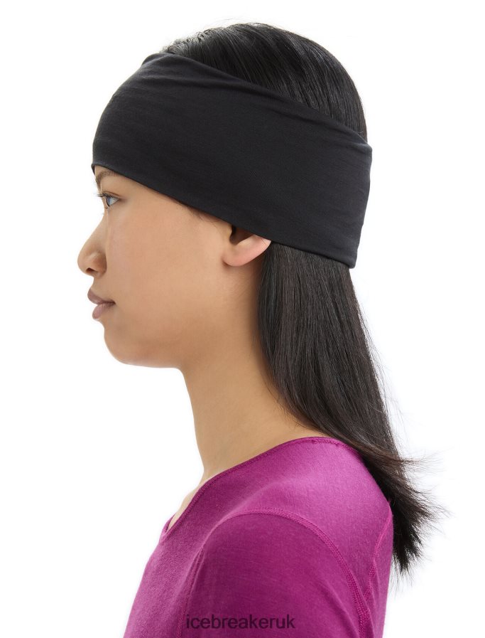 Icebreaker Unisex Cool-Lite Merino Flexi Headband Z04NXR308 Accessories Black - Image 5