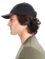 Icebreaker Unisex Merino 6 Panel Hat Z04NXR321 Accessories Black - Image 3