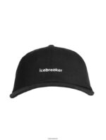 Icebreaker Unisex Merino 6 Panel Hat Z04NXR321 Accessories Black - Image 6