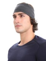 Icebreaker Unisex Merino Chase Headband Z04NXR454 Accessories Jet Heather - Image 2