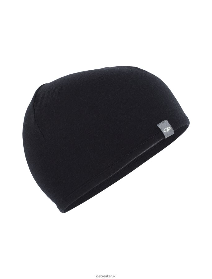 Icebreaker Unisex Merino Pocket Beanie Z04NXR313 Accessories Black/Gritstone Heather - Image 1