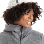 Icebreaker Unisex Merino Vela Cuff Beanie Z04NXR463 Accessories Ecru Heather