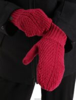 Icebreaker Unisex Merino Waypoint Mittens Z04NXR470 Accessories Cherry/Espresso