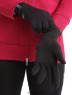 Icebreaker Unisex RealFleece Merino Sierra Gloves Z04NXR300 Clothing Black - Image 3