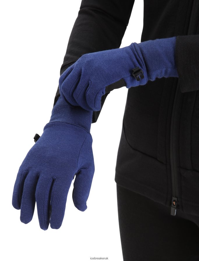 Icebreaker Unisex RealFleece Merino Sierra Gloves Z04NXR469 Accessories Royal Navy - Image 2