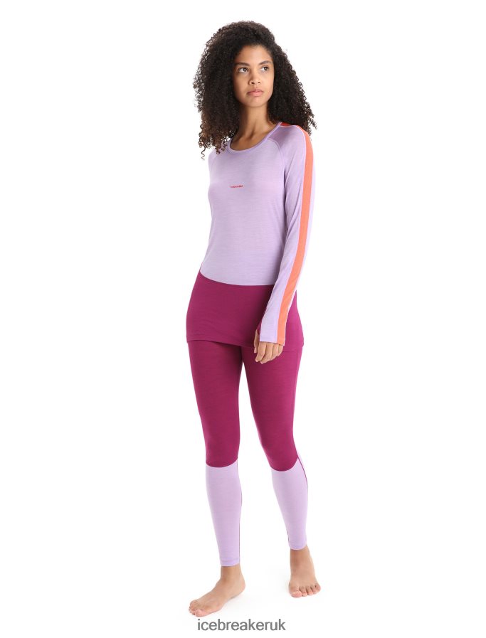 Icebreaker Women 125 ZoneKnit Merino Long Sleeve Crewe Thermal Top Z04NXR591 Clothing Purple Gaze/Go Berry - Image 3