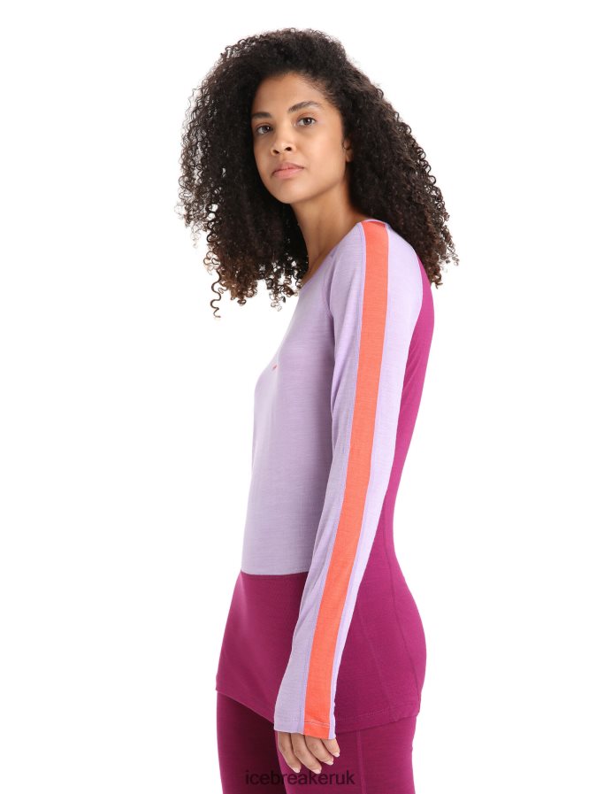 Icebreaker Women 125 ZoneKnit Merino Long Sleeve Crewe Thermal Top Z04NXR591 Clothing Purple Gaze/Go Berry - Image 7