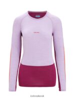 Icebreaker Women 125 ZoneKnit Merino Long Sleeve Crewe Thermal Top Z04NXR591 Clothing Purple Gaze/Go Berry - Image 8