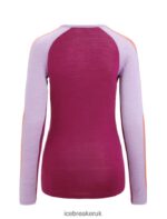 Icebreaker Women 125 ZoneKnit Merino Long Sleeve Crewe Thermal Top Z04NXR591 Clothing Purple Gaze/Go Berry - Image 9