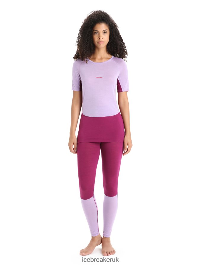 Icebreaker Women 125 ZoneKnit Merino Short Sleeve Crewe Thermal Top Z04NXR589 Clothing Purple Gaze/Go Berry - Image 3