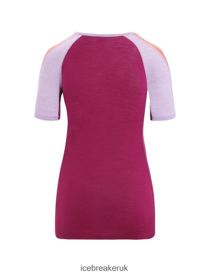 Icebreaker Women 125 ZoneKnit Merino Short Sleeve Crewe Thermal Top Z04NXR589 Clothing Purple Gaze/Go Berry - Image 8