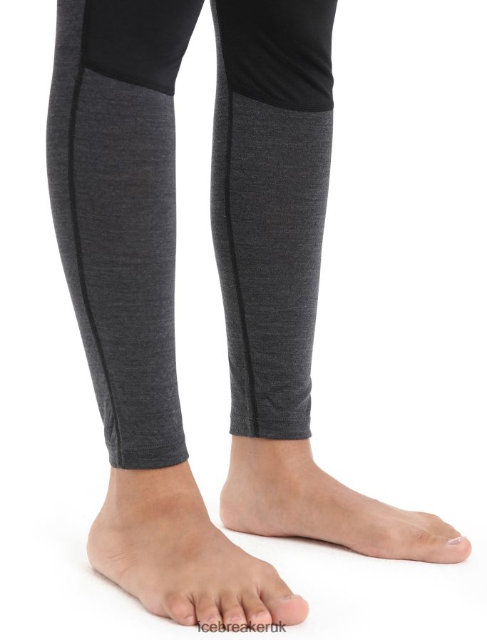 Icebreaker Women 125 ZoneKnit Merino Thermal Leggings Z04NXR592 Clothing Black/Jet Heather - Image 5