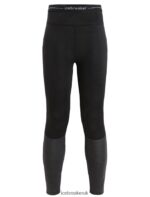Icebreaker Women 125 ZoneKnit Merino Thermal Leggings Z04NXR592 Clothing Black/Jet Heather - Image 6