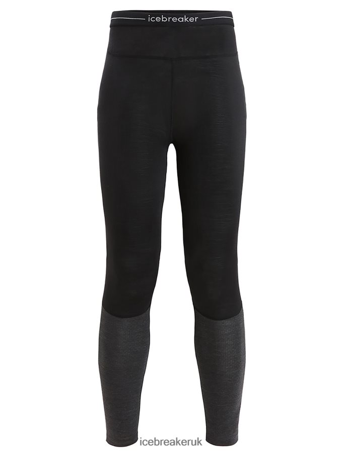 Icebreaker Women 125 ZoneKnit Merino Thermal Leggings Z04NXR592 Clothing Black/Jet Heather - Image 6