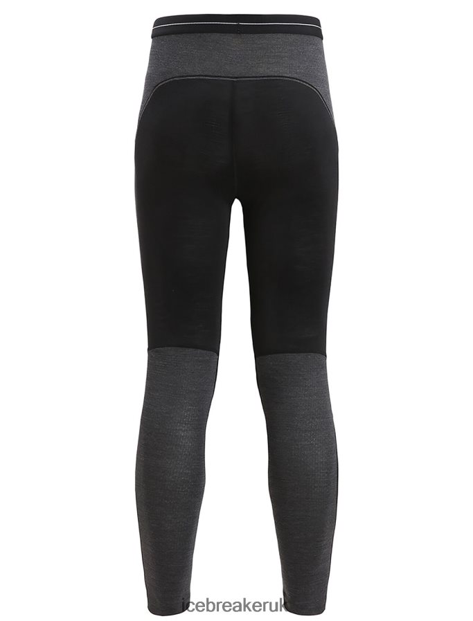 Icebreaker Women 125 ZoneKnit Merino Thermal Leggings Z04NXR592 Clothing Black/Jet Heather - Image 7
