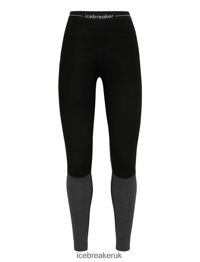 Icebreaker Women 200 ZoneKnit Merino Thermal Leggings Z04NXR582 Clothing Black/Jet Heather - Image 8