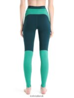 Icebreaker Women 200 ZoneKnit Merino Thermal Leggings Z04NXR583 Clothing Green Glory/Fresh - Image 2