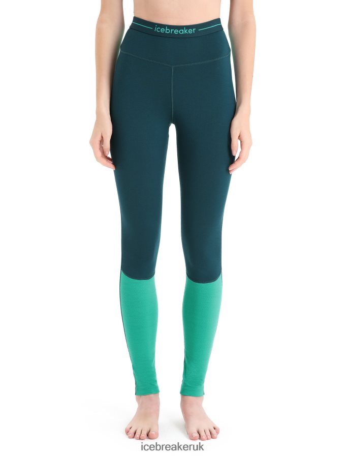 Icebreaker Women 200 ZoneKnit Merino Thermal Leggings Z04NXR583 Clothing Green Glory/Fresh - Image 1