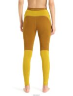 Icebreaker Women 200 ZoneKnit Merino Thermal Leggings Z04NXR883 Clothing Clove/Silent Gold - Image 2