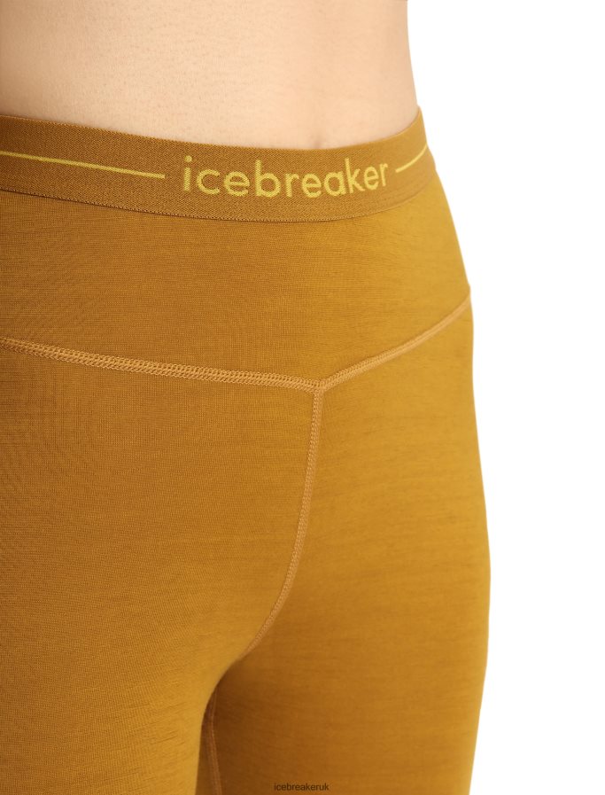 Icebreaker Women 200 ZoneKnit Merino Thermal Leggings Z04NXR883 Clothing Clove/Silent Gold - Image 4