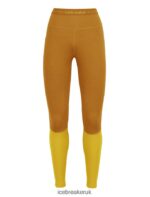 Icebreaker Women 200 ZoneKnit Merino Thermal Leggings Z04NXR883 Clothing Clove/Silent Gold - Image 6