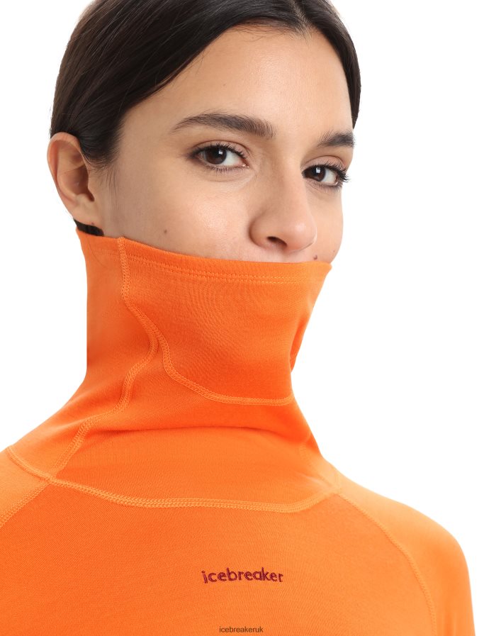 Icebreaker Women 300 MerinoFine Long Sleeve Roll Neck Thermal Top Z04NXR880 Clothing Flash - Image 5