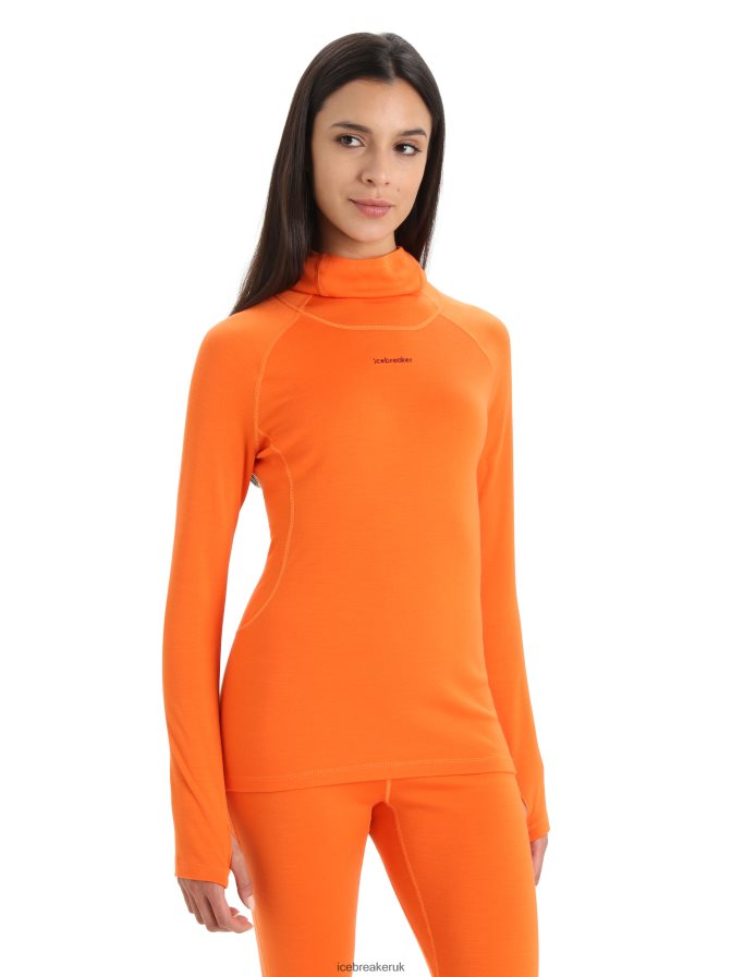 Icebreaker Women 300 MerinoFine Long Sleeve Roll Neck Thermal Top Z04NXR880 Clothing Flash - Image 1