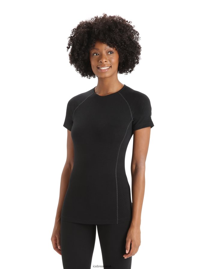 icebreaker_women_bodyfitzone_merino_150_zone_short_sleeve_crewe_thermal_top_z04nxr567_clothing_black.jpg Icebreaker Women BodyfitZone Merino 150 Zone Short Sleeve Crewe Thermal Top Z04NXR567 Clothing Black - Image 1
