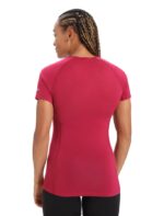Icebreaker Women BodyfitZone Merino 150 Zone Short Sleeve Crewe Thermal Top Z04NXR891 Clothing Cherry - Image 2