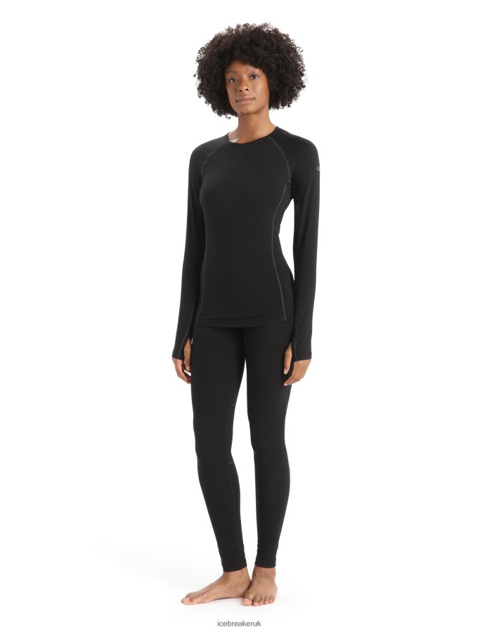 Icebreaker Women BodyfitZone Merino 150 Zone Thermal Leggings Z04NXR579 Clothing Black - Image 3