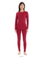 Icebreaker Women BodyfitZone Merino 200 Zone Thermal Long Sleeve Crewe Top Z04NXR863 Clothing Cherry - Image 3