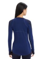 Icebreaker Women BodyfitZone Merino 260 Zone Long Sleeve Crewe Thermal Top Z04NXR871 Clothing Midnight Navy/Royal Navy - Image 2