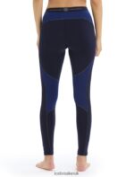 Icebreaker Women BodyfitZone Merino 260 Zone Thermal Leggings Z04NXR864 Clothing Midnight Navy/Royal Navy - Image 2