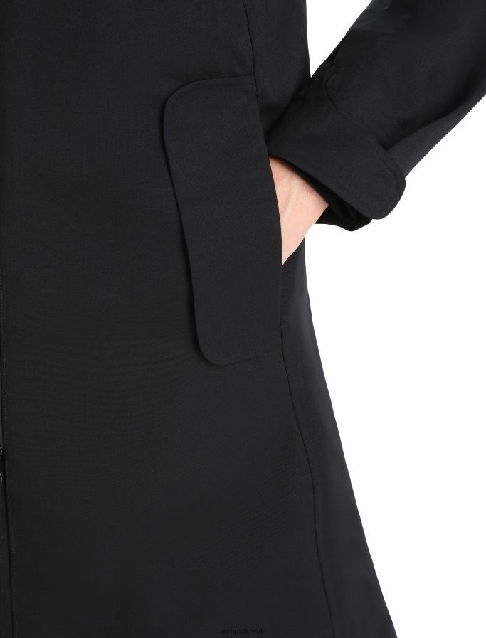 Icebreaker Women City Label Shell+ Merino 4-in-1 Parka Z04NXR686 Clothing Black - Image 13