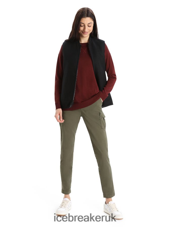Icebreaker Women City Label Shell+ Merino 4-in-1 Parka Z04NXR686 Clothing Black - Image 3