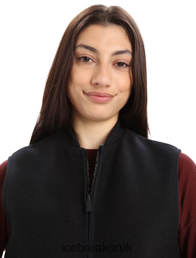 Icebreaker Women City Label Shell+ Merino 4-in-1 Parka Z04NXR686 Clothing Black - Image 4