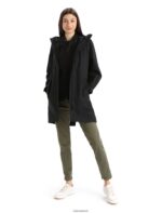 Icebreaker Women City Label Shell+ Merino 4-in-1 Parka Z04NXR686 Clothing Black - Image 10