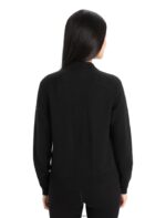 Icebreaker Women City Label ZoneKnit Merino Insulated Knit Bomber Z04NXR683 Clothing Black - Image 2