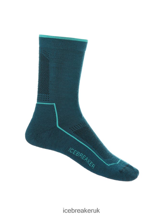 Icebreaker Women Cool-Lite Merino Hike 3Q Crew Socks Z04NXR779 Accessories Green Glory/Fresh - Image 4