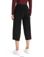 Icebreaker Women Cool-Lite Merino Yanni Culotte Pants Z04NXR796 Clothing Black - Image 2