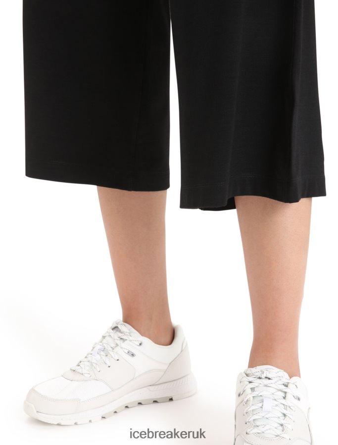 Icebreaker Women Cool-Lite Merino Yanni Culotte Pants Z04NXR796 Clothing Black - Image 6