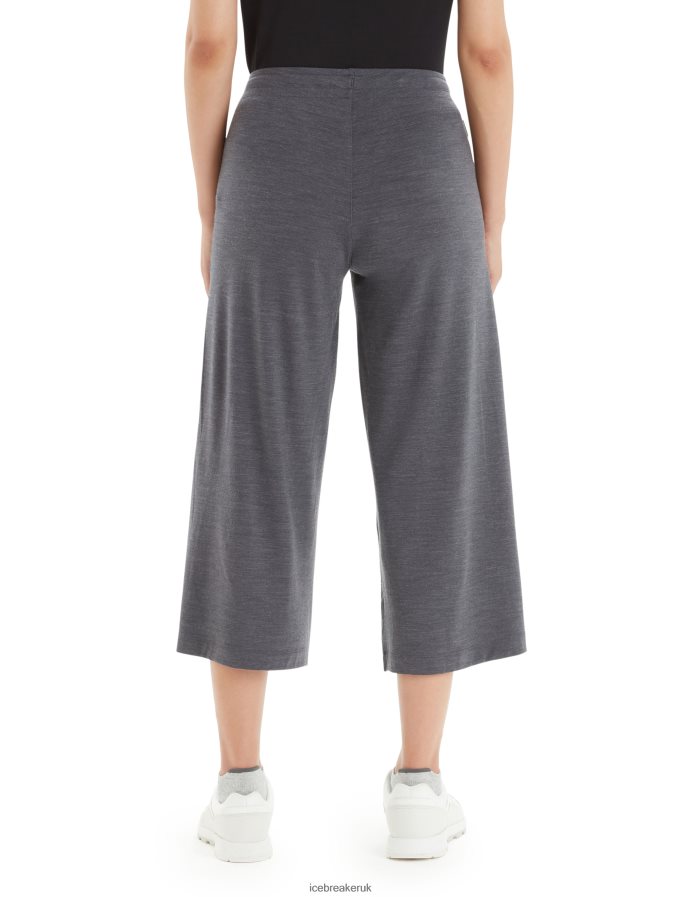 Icebreaker Women Cool-Lite Merino Yanni Culotte Pants Z04NXR797 Clothing Monsoon Heather - Image 2