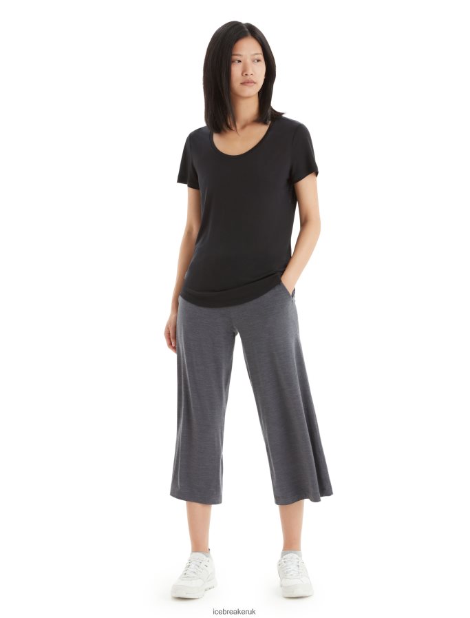 Icebreaker Women Cool-Lite Merino Yanni Culotte Pants Z04NXR797 Clothing Monsoon Heather - Image 3
