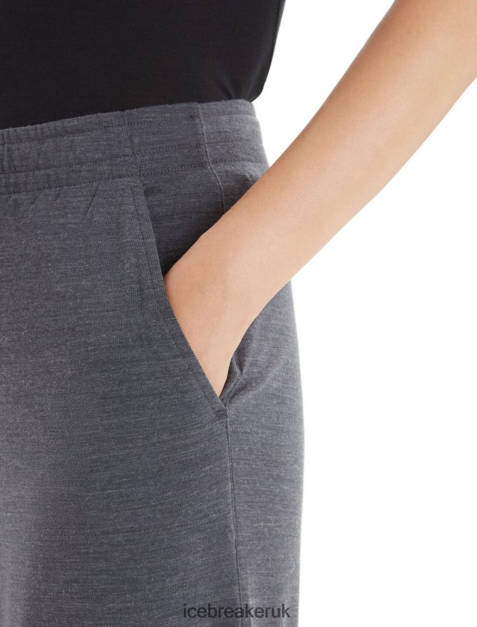 Icebreaker Women Cool-Lite Merino Yanni Culotte Pants Z04NXR797 Clothing Monsoon Heather - Image 5