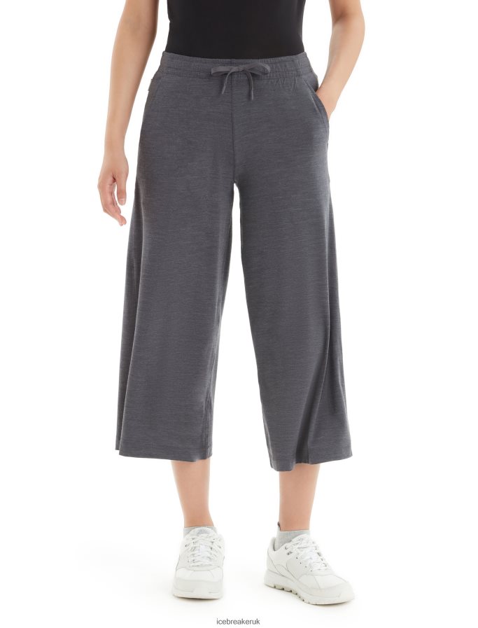 icebreaker_women_cool_lite_merino_yanni_culotte_pants_z04nxr797_clothing_monsoon_heather.jpg Icebreaker Women Cool-Lite Merino Yanni Culotte Pants Z04NXR797 Clothing Monsoon Heather - Image 1