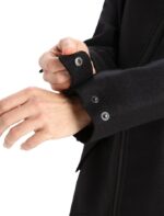 Icebreaker Women Felted Merino Hooded Jacket Z04NXR814 Clothing Black - Image 6