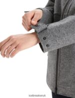Icebreaker Women Felted Merino Hooded Jacket Z04NXR815 Clothing Gritstone Heather - Image 9