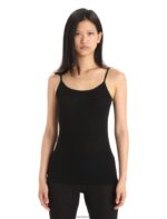 Icebreaker Women Merino 175 Everyday Cami Thermal Singlet Z04NXR499 Clothing Black